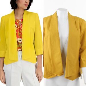 Kasper Petite Open Front Blazer Butterscotch PXL